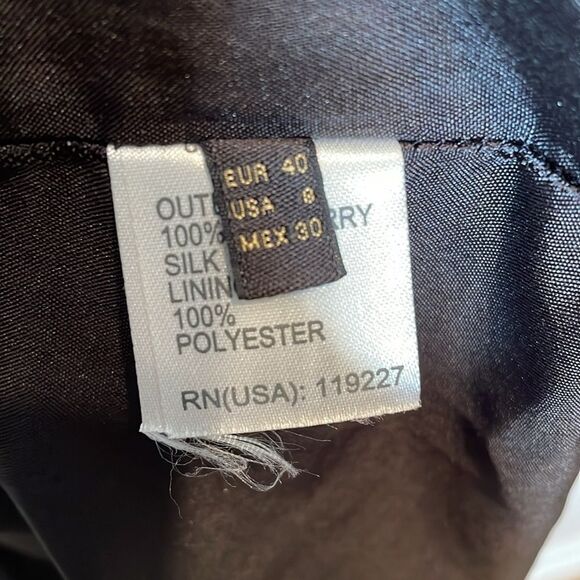 Massimo Dutti Silk Long Sleeve Dress US 8 - Picture 5 of 8